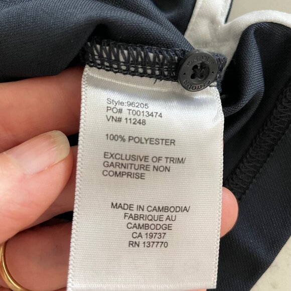 OnTour Brecon Web Tech Athletic LS 5 Button Polyester Polo Shirt Navy Sz XS NWT - Picture 2 of 10